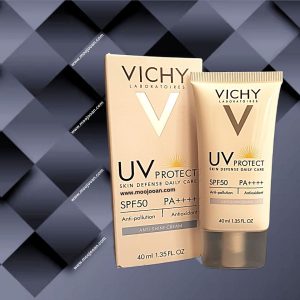 کرم ضد آفتاب UV پروتکت آنتی شاین SPF50 ویشی مناسب انواع پوست (ضد آلودگی، ضد اکسیدان) (40 میلی لیتر) Vichy UV Protect SPF50 (40ml) moojooan موجووان