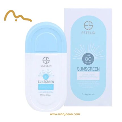 کرم ضد آفتاب بدون رنگ استلین SPF 80 Ultra Light موجوان moojooan