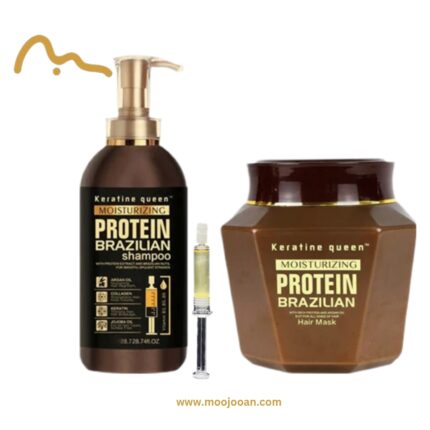 شامپو و ماسک مو کراتین کویین moojooan موجوان